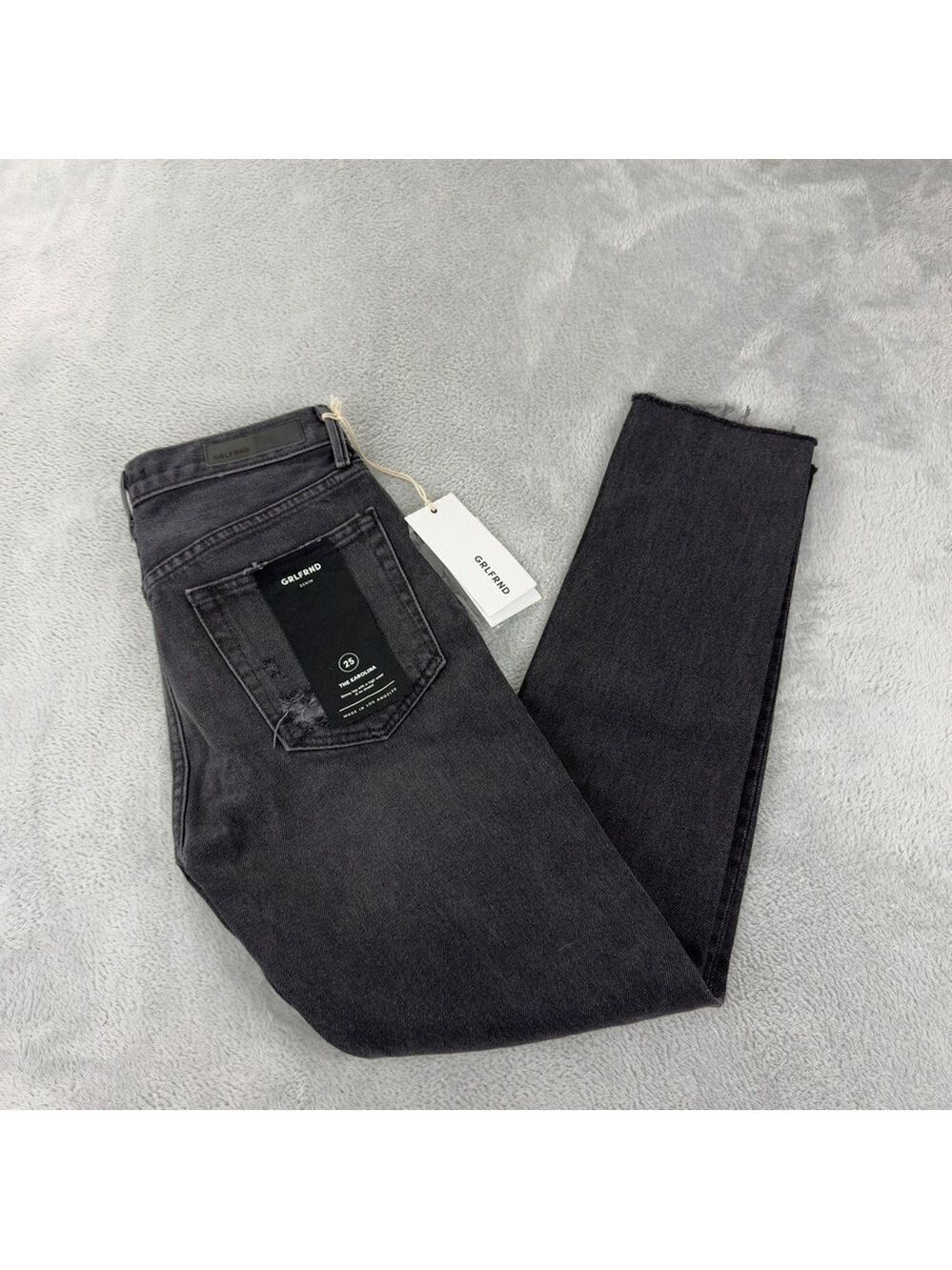Grlfrnd NWT Women's Size 25 Actual 28x28 Black Skinny Karolina Jeans G174 Style
